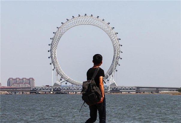 В Китае появилось безосевое колесо обозрения. В Китае появилось безосевое 7