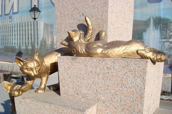 Сквер Сибирских кошек: память о великом подвиге маленьких животных